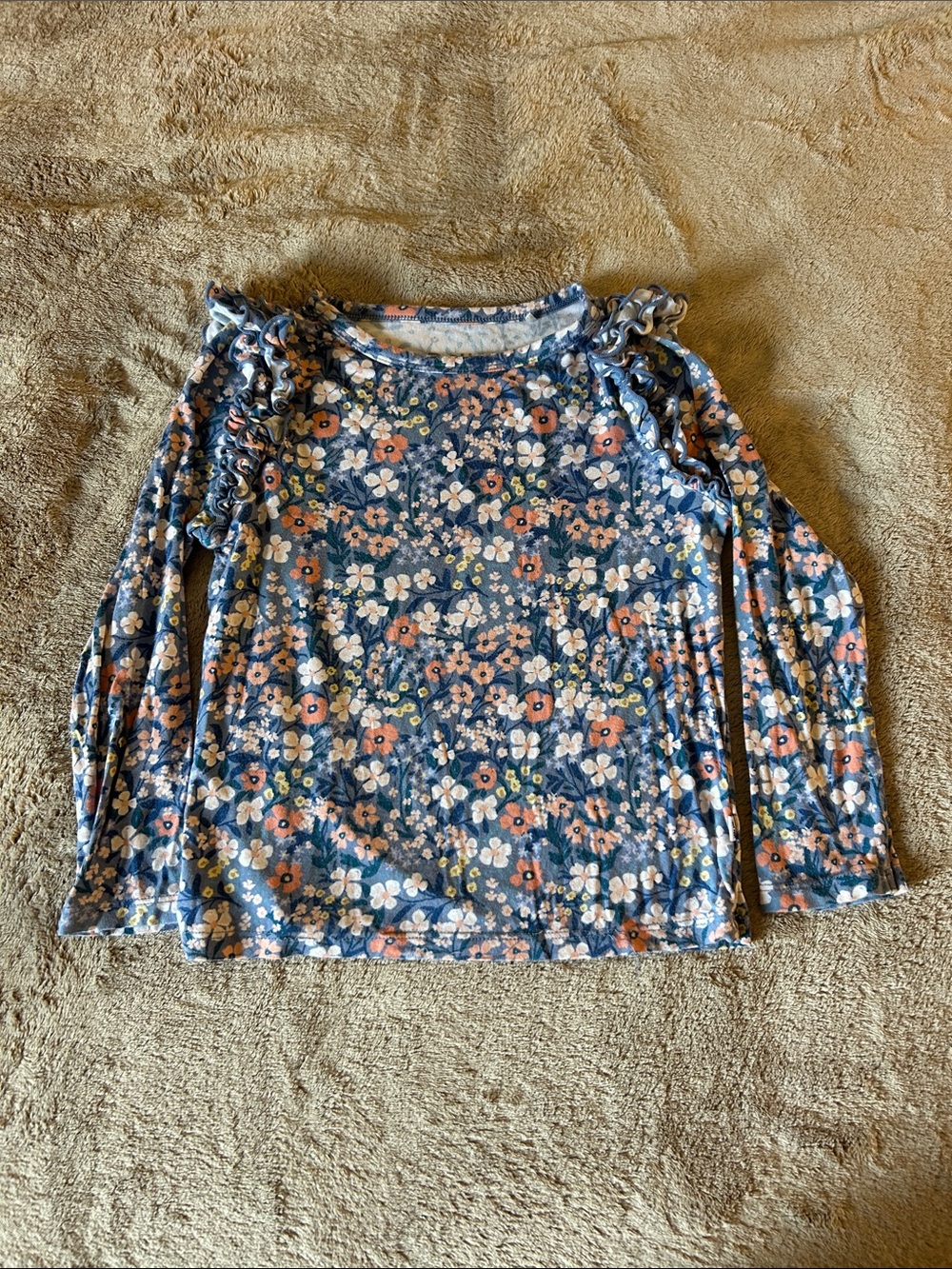 Little Sleepies Ruffled Long Sleeve Shirt 4T